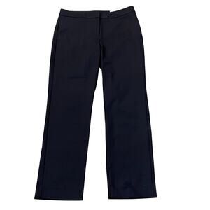 Chicos Flex Waist Modern Tailored Pant Size 0R/Small/4 Straight Leg Black Ankle